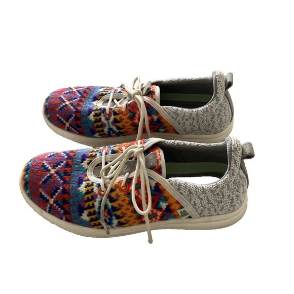 Minnetonka Eco-friendly Materials 61048 Orange Sunset Womens 7m Eco Anew Sneaker - Picture 3 of 7